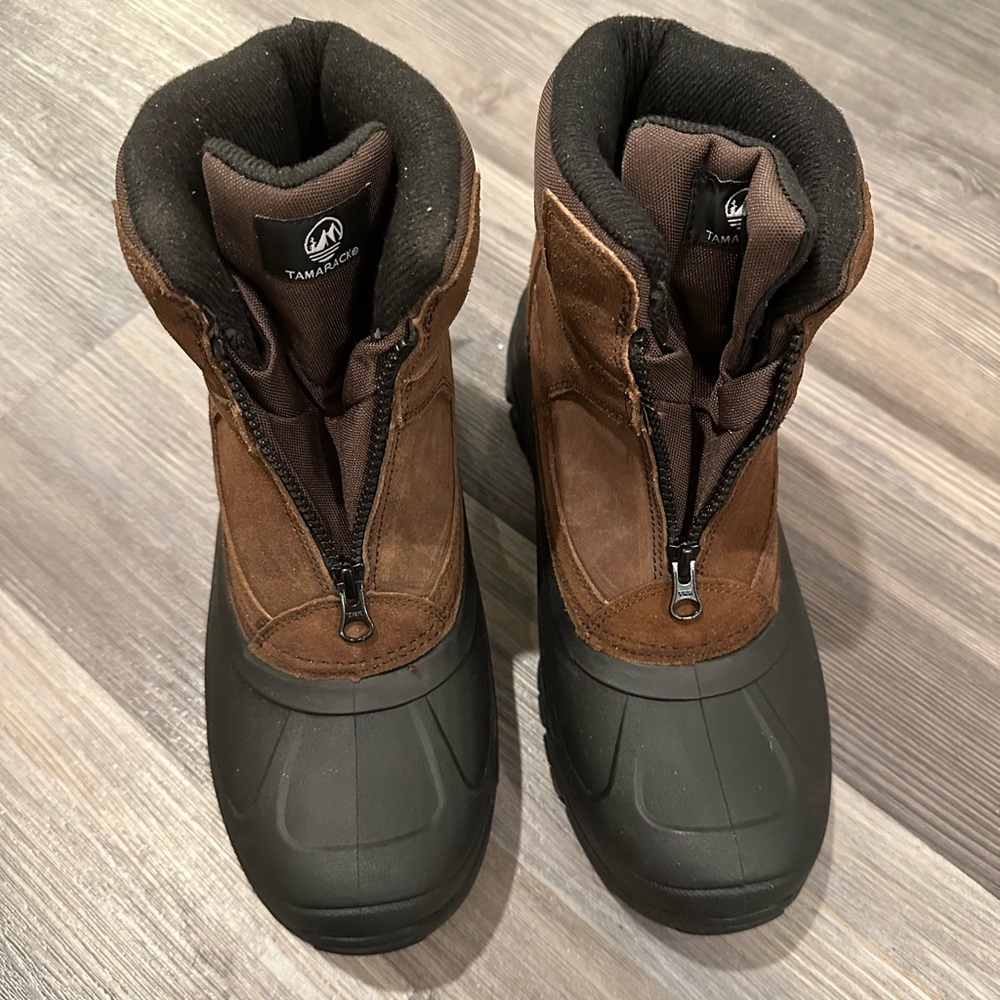 Tamarack Men's Rugged Weather resistant Brown and Black Boots AK-130918-M01